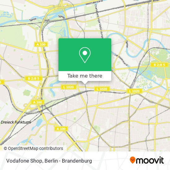 Vodafone Shop map