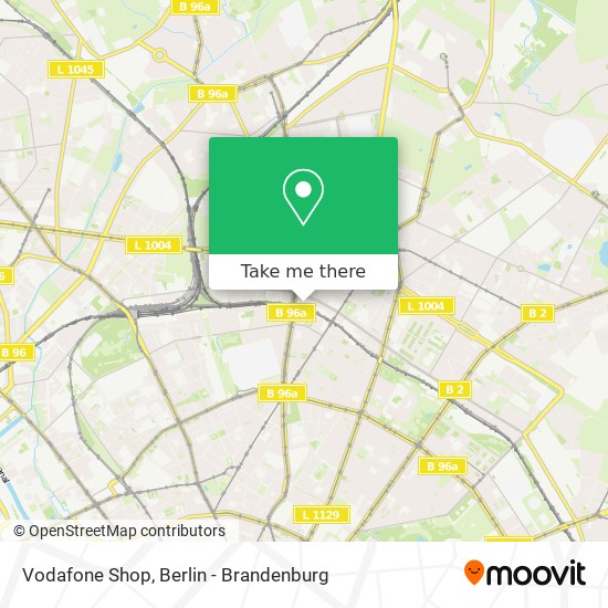 Vodafone Shop map