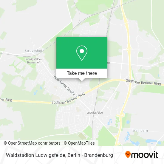 Waldstadion Ludwigsfelde map