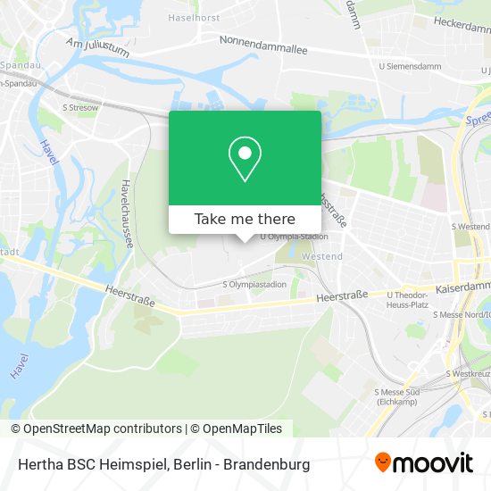 Hertha BSC Heimspiel map