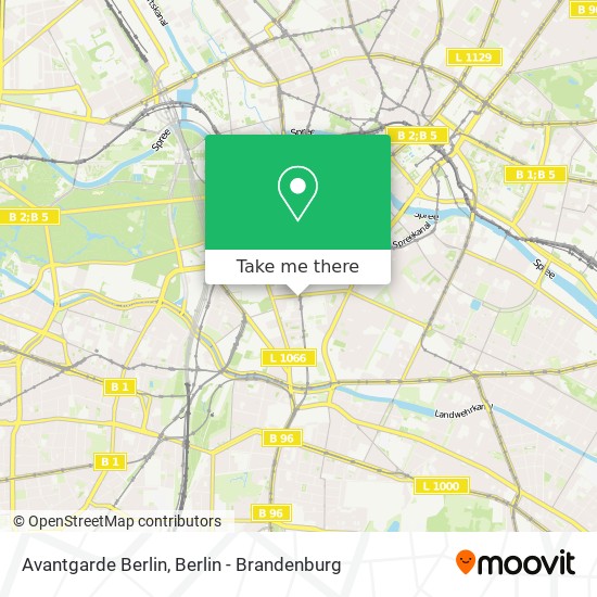 Avantgarde Berlin map