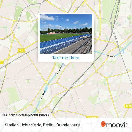 Stadion Lichterfelde map