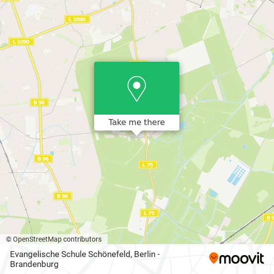 Карта Evangelische Schule Schönefeld