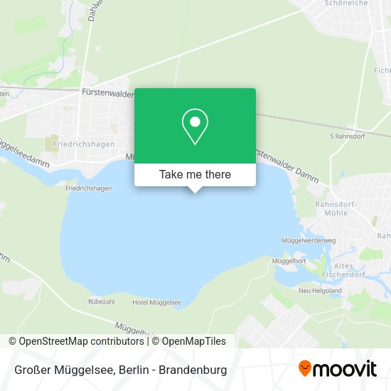Großer Müggelsee map