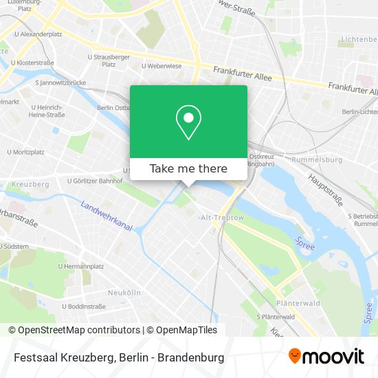 Festsaal Kreuzberg map