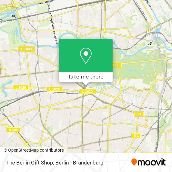 The Berlin Gift Shop map