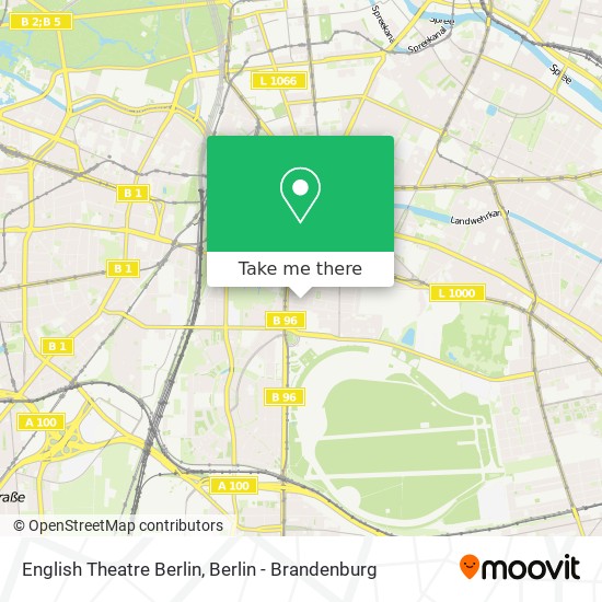 English Theatre Berlin map