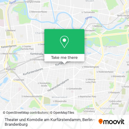 Theater und Komödie am Kurfürstendamm map