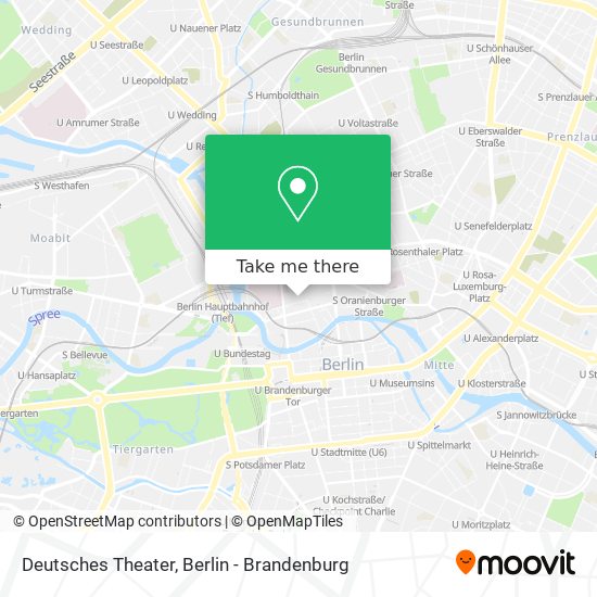 Карта Deutsches Theater