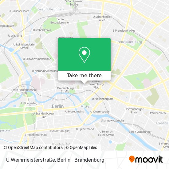U Weinmeisterstraße map