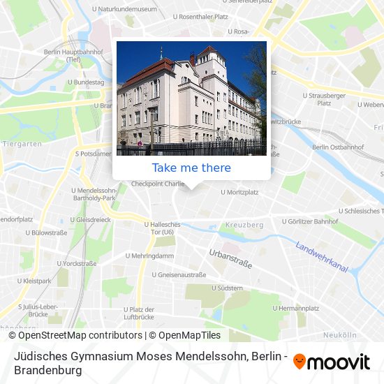 Карта Jüdisches Gymnasium Moses Mendelssohn