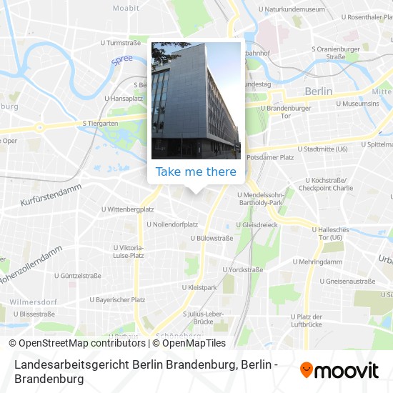 Landesarbeitsgericht Berlin Brandenburg map