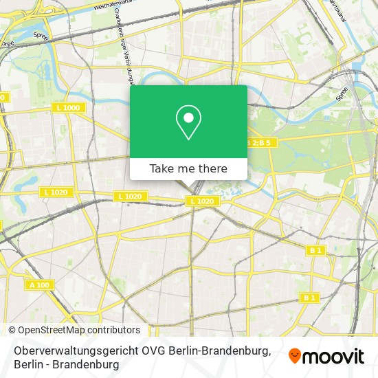 Oberverwaltungsgericht OVG Berlin-Brandenburg map
