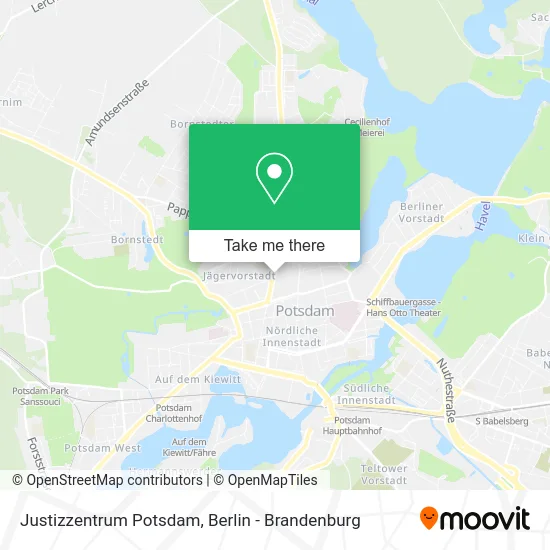 Justizzentrum Potsdam map