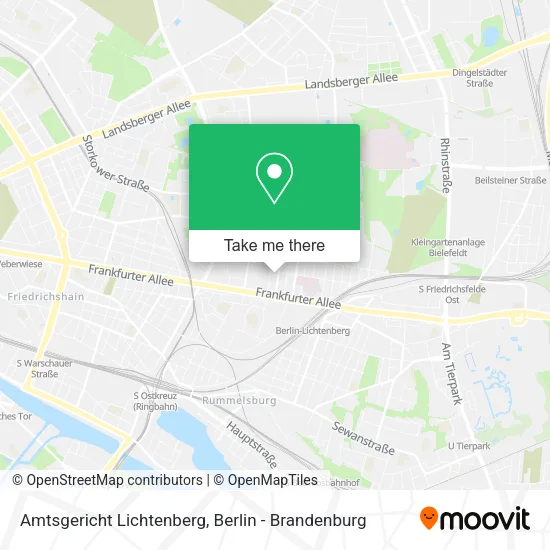 Карта Amtsgericht Lichtenberg