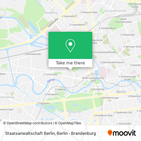 Staatsanwaltschaft Berlin map