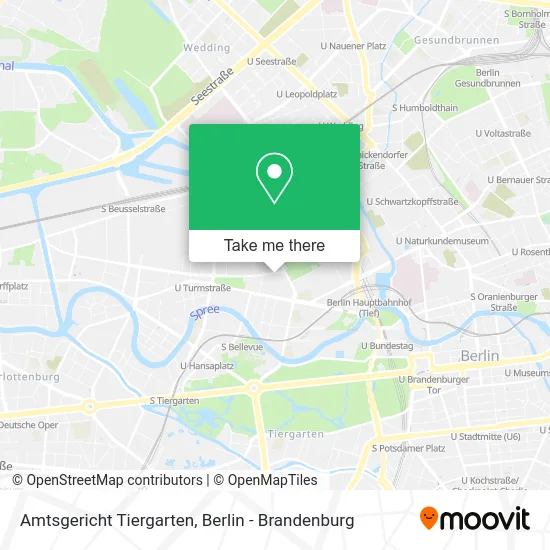 Карта Amtsgericht Tiergarten