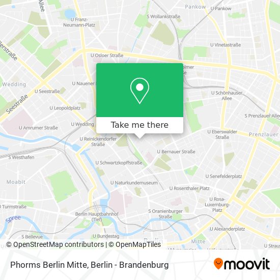 Phorms Berlin Mitte map