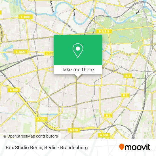 Box Studio Berlin map