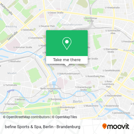 befine Sports & Spa map