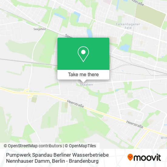 Pumpwerk Spandau Berliner Wasserbetriebe Nennhauser Damm map