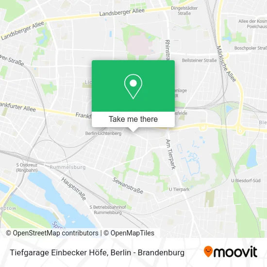 Карта Tiefgarage Einbecker Höfe