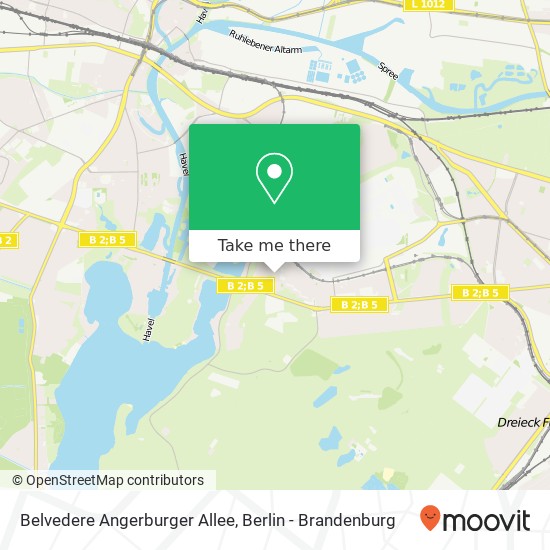 Belvedere Angerburger Allee map