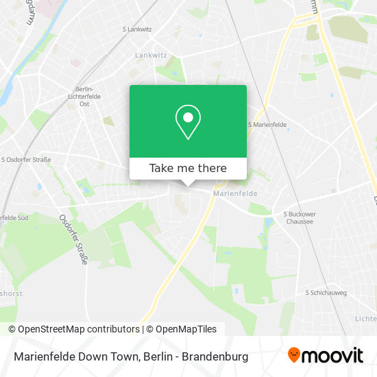 Marienfelde Down Town map