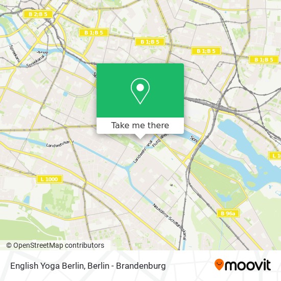English Yoga Berlin map
