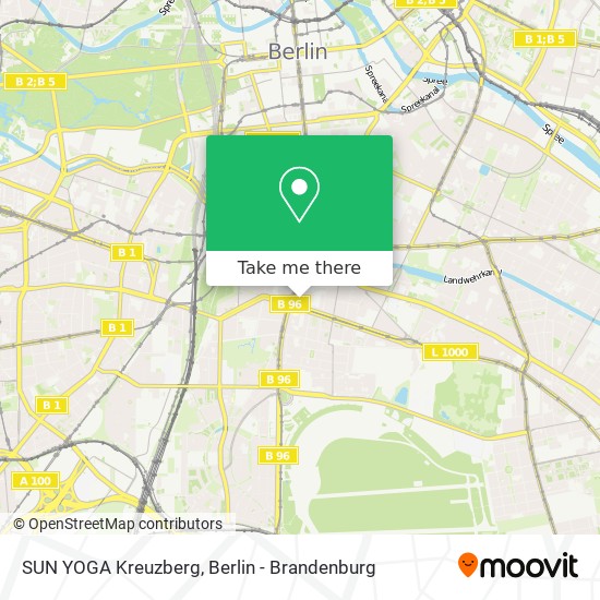 SUN YOGA Kreuzberg map