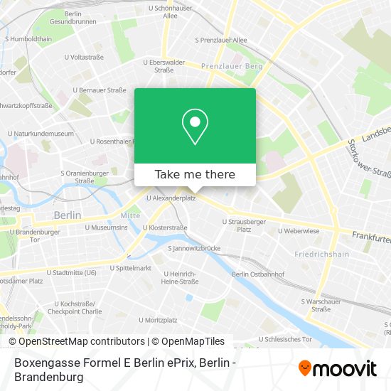 Boxengasse Formel E Berlin ePrix map