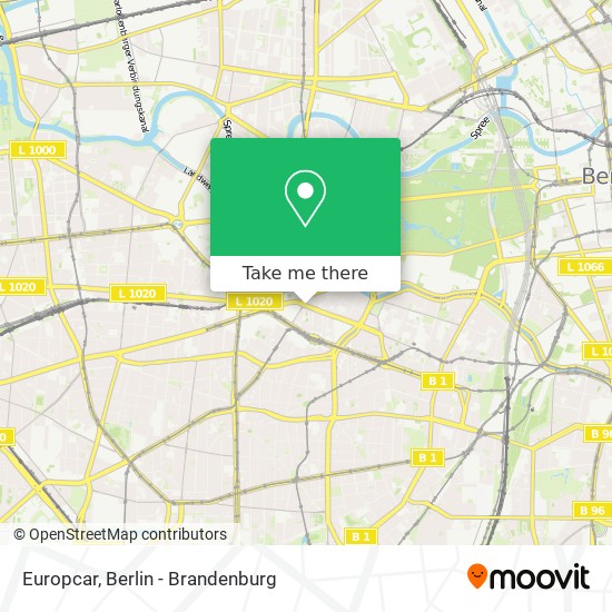 Europcar map