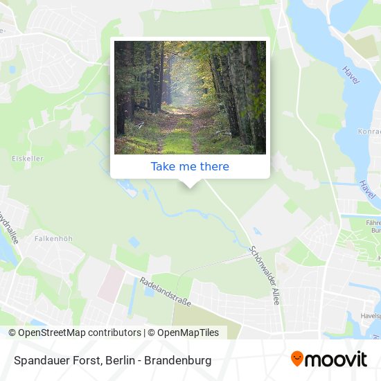 Spandauer Forst map