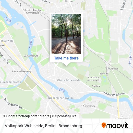 Volkspark Wuhlheide map