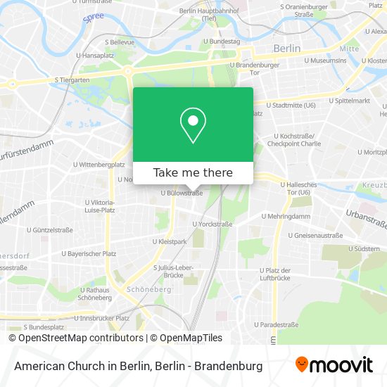 American Church in Berlin map