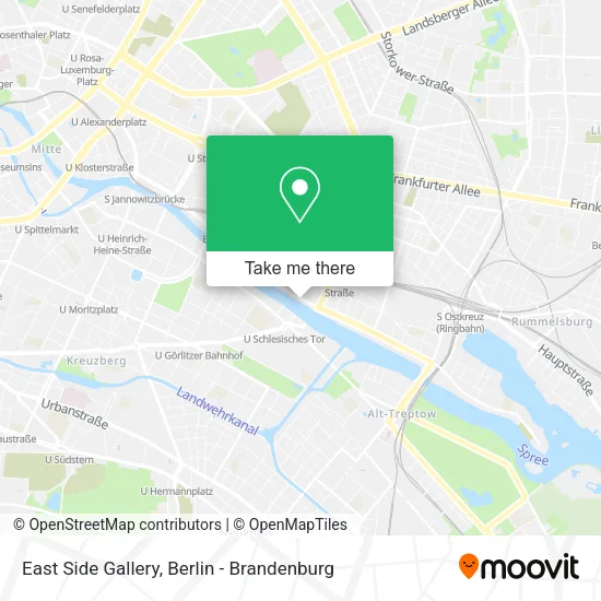 Карта East Side Gallery