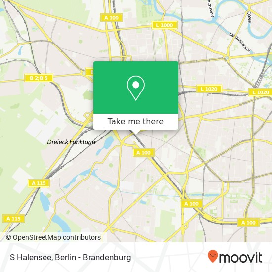 S Halensee map