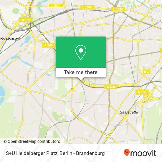 Карта S+U Heidelberger Platz
