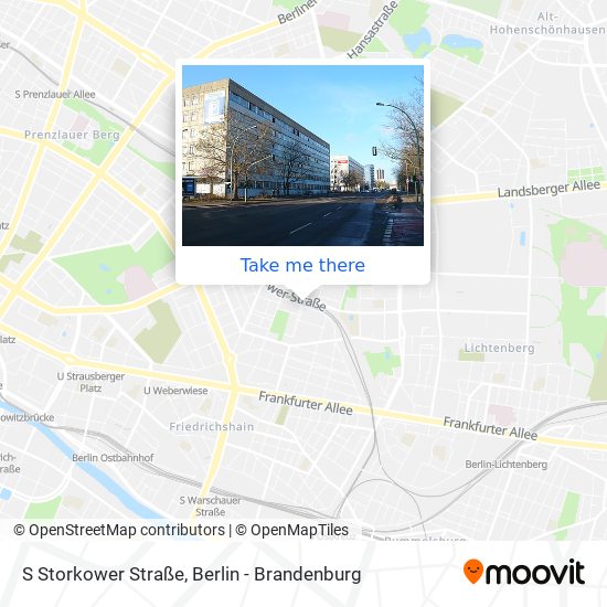 S Storkower Straße map