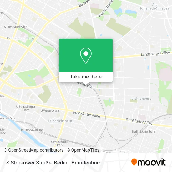 S Storkower Straße map