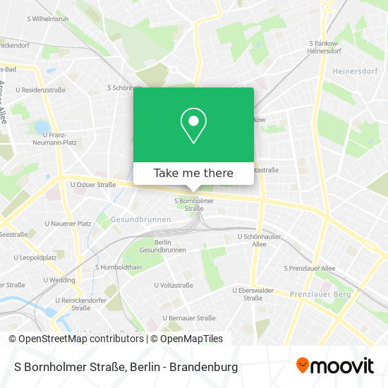 S Bornholmer Straße map