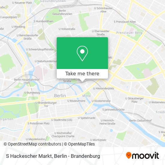 Карта S Hackescher Markt