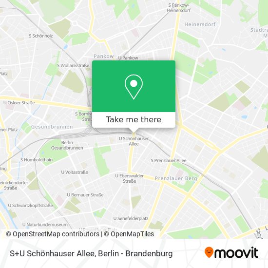 S+U Schönhauser Allee map