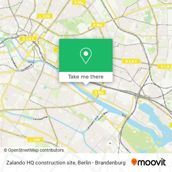 Zalando HQ construction site map