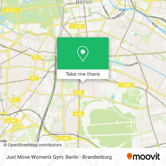 Just Move Women's Gym map