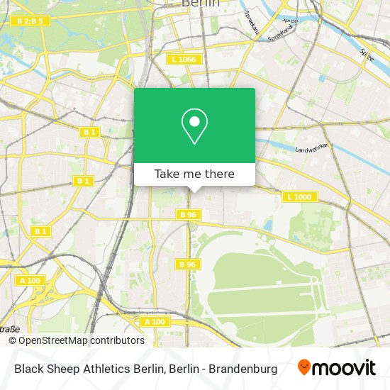 Black Sheep Athletics Berlin map