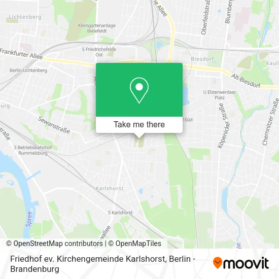 Friedhof ev. Kirchengemeinde Karlshorst map