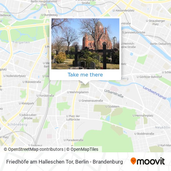 Friedhöfe am Halleschen Tor map