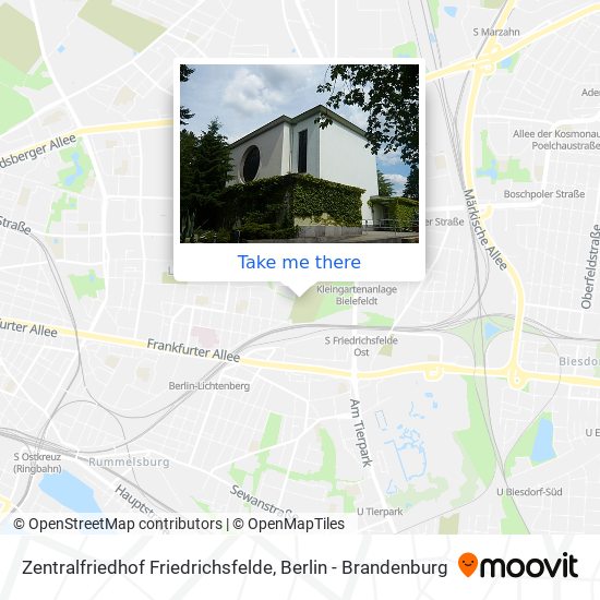 Zentralfriedhof Friedrichsfelde map