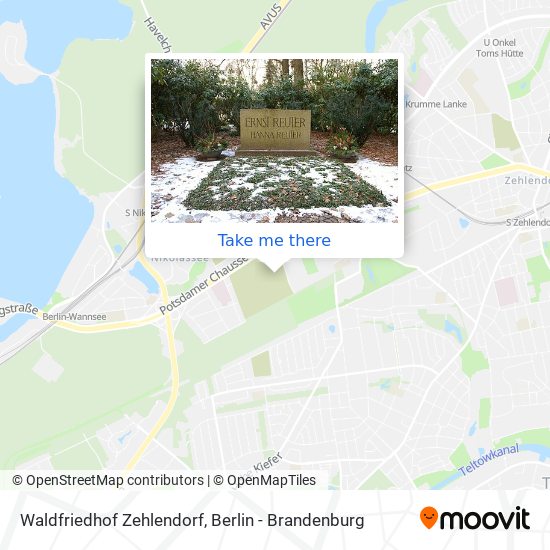 Waldfriedhof Zehlendorf map